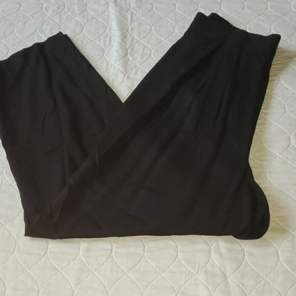 Karin Stevens Vintage Skyscraper Night Light Graphic Black Padded Sz 10 Pantsuit - Picture 11 of 16